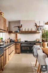 Landelijke keuken met Steel fornuis-Steel Cucine-alle,Keuken-OBLY