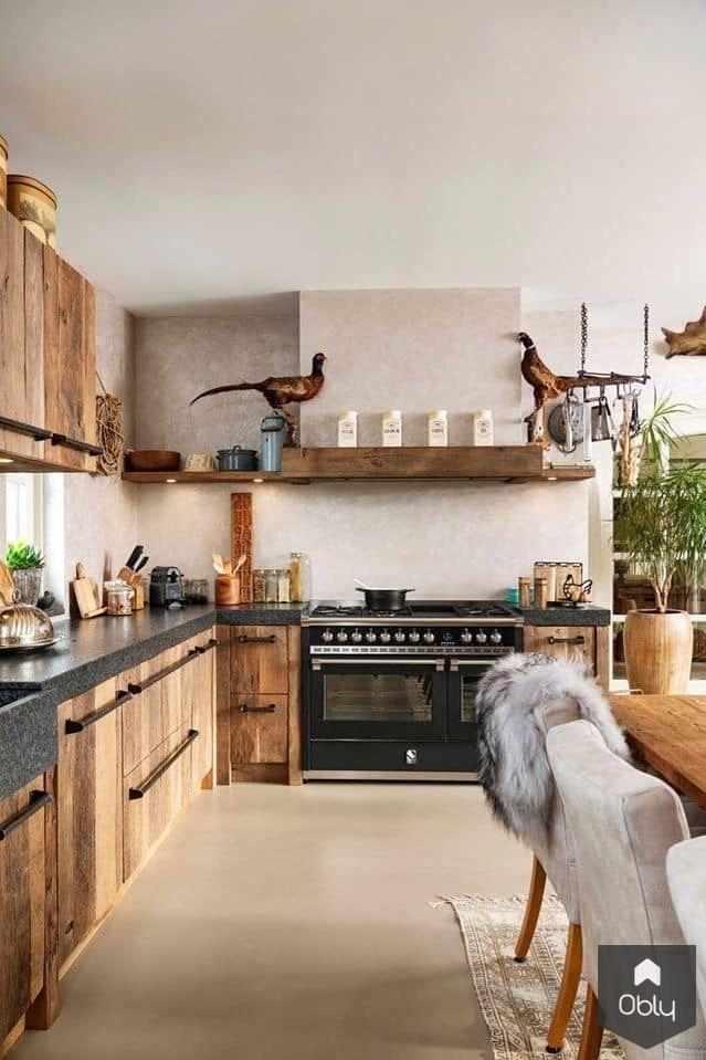 Landelijke keuken met Steel fornuis-Steel Cucine-alle,Keuken-OBLY