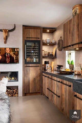 Landelijke keuken met Steel fornuis-Steel Cucine-alle,Keuken-OBLY