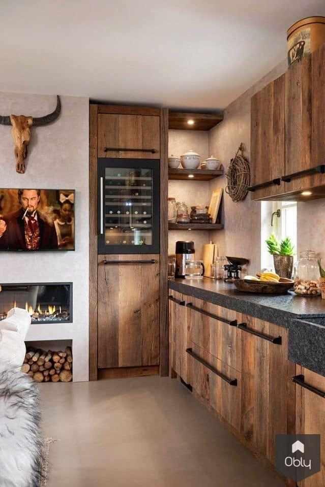 Landelijke keuken met Steel fornuis-Steel Cucine-alle,Keuken-OBLY