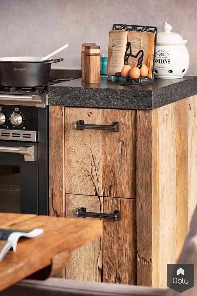 Landelijke keuken met Steel fornuis-Steel Cucine-alle,Keuken-OBLY