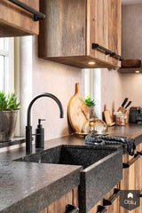 Landelijke keuken met Steel fornuis-Steel Cucine-alle,Keuken-OBLY