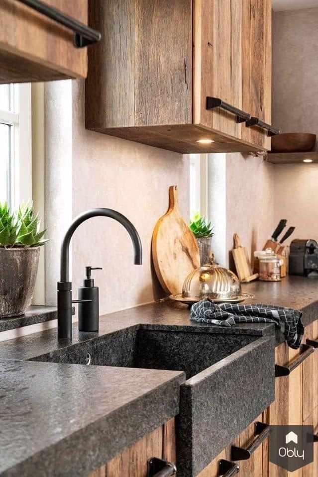 Landelijke keuken met Steel fornuis-Steel Cucine-alle,Keuken-OBLY