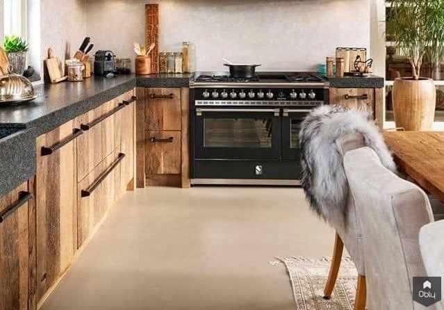 Landelijke keuken met Steel fornuis-Steel Cucine-alle,Keuken-OBLY