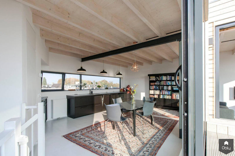 Lichte opbouw met woonkamer en open keuken-Jaren 30 architect-alle,Keuken,Woonkamer-Lichte opbouw met woonkamer en open keuken | OBLY.com-OBLY