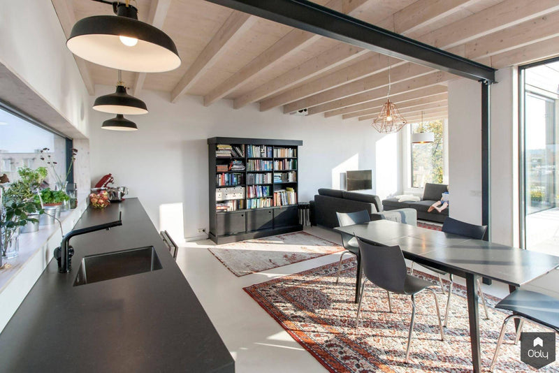 Lichte opbouw met woonkamer en open keuken-Jaren 30 architect-alle,Keuken,Woonkamer-Lichte opbouw met woonkamer en open keuken | OBLY.com-OBLY