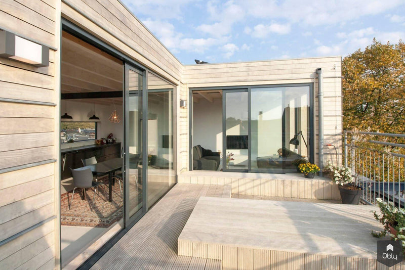 Lichte opbouw met woonkamer en open keuken-Jaren 30 architect-alle,Keuken,Woonkamer-Lichte opbouw met woonkamer en open keuken | OBLY.com-OBLY