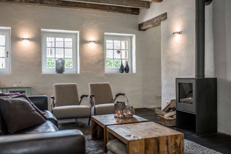 Lichtontwerp in nieuwe boerderij-Hannie Verhoeven Lichtadvies-Woonkamer-Lichtontwerp nieuwbouw boerderij-OBLY