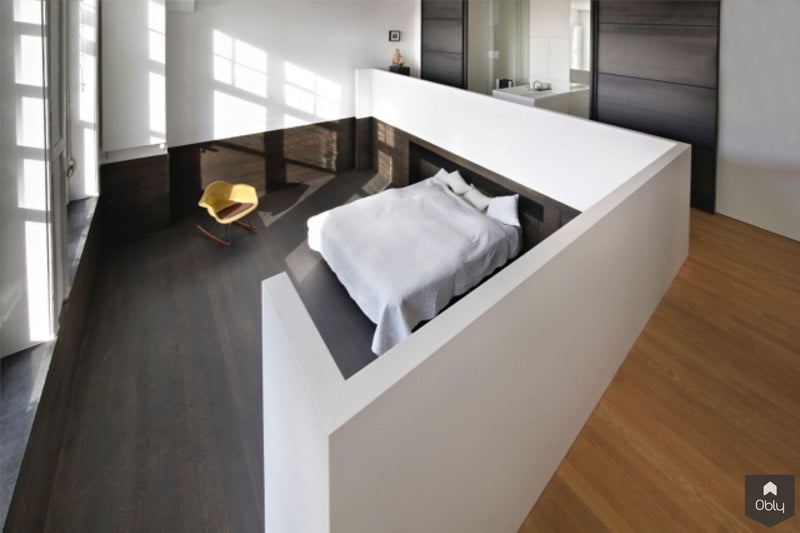 Loft in een voormalige School in Amsterdam-Witteveen Architecten-alle,Slaapkamer-OBLY