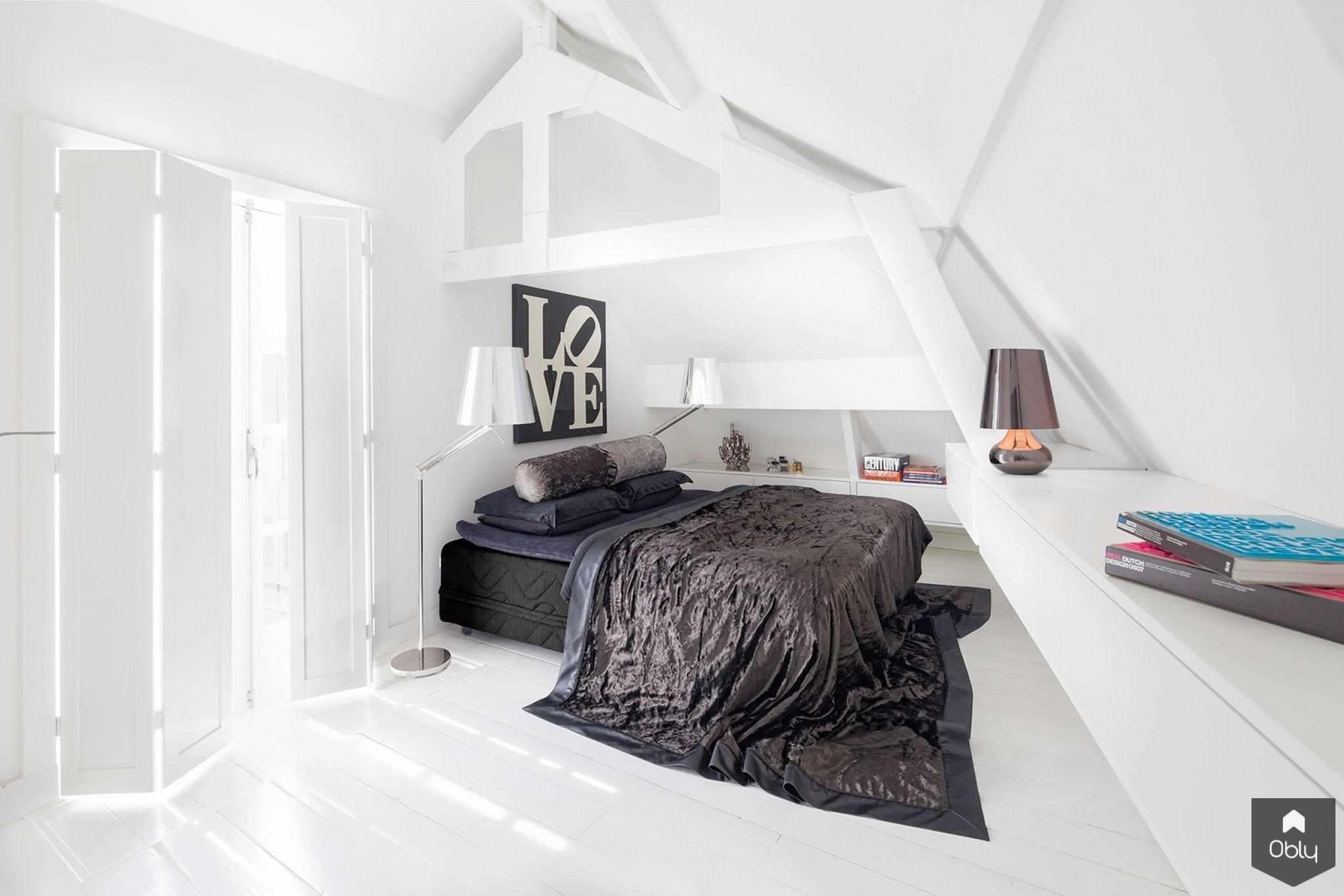 Loft - totaalproject-Peer & Jacobs-alle,Creatief interieur,Design appartement,Interieurontwerp,Sfeervol wonen,Slaapkamer,Totaalproject,Woonloft-OBLY
