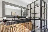 Luxe badkamer in de Vondelstraat met zwart-wit contrast-Bricks / Studio-alle,Badkamer,Hotel chique badkamer,Inloopdouche design,Luxe badkamer Amsterdam,Maatwerk badkamer meubel,Moderne badkamer design,Zwart wit badkamer stijl-Luxe badkamer Vondelstraat Amsterdam | BRICKS-OBLY