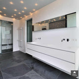 Luxe badkamer in moderne nieuwbouwwoning in Bemmel-Maxim Winkelaar Architects-alle,Badkamer,luxe badkamer,modern design,mozaïektegels,nieuwbouw villa,strak interieur-Luxe badkamer nieuwbouwwoning Bemmel | Maxim Winkelaar-OBLY