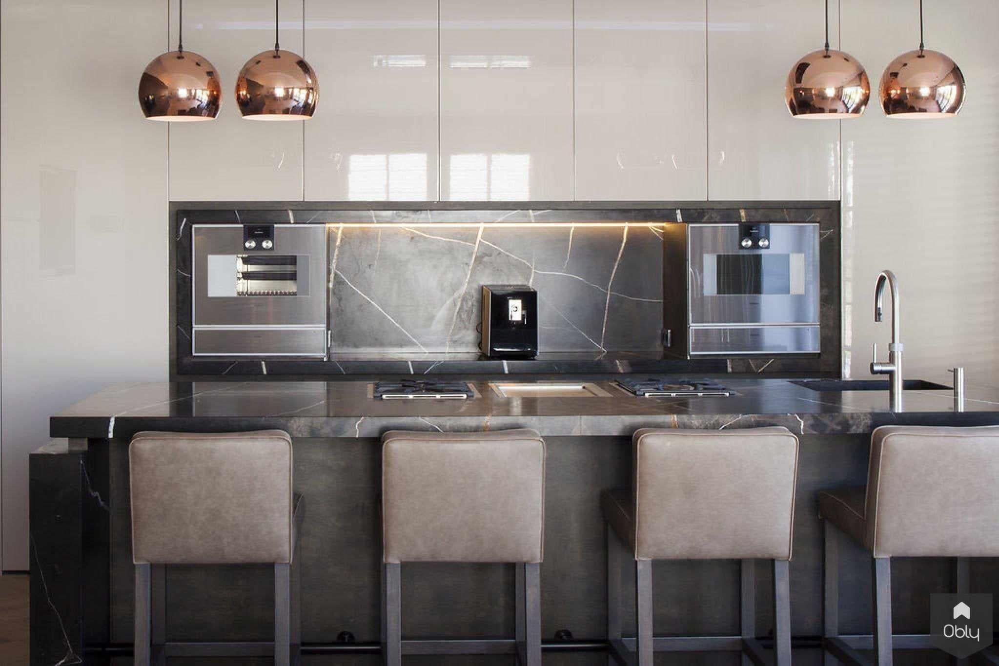 Luxe keuken met marmeren blad-Wood Creations-alle,Keuken-OBLY