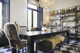 Luxe zwart-wit keuken in de Vondelstraat met glaswand-Bricks / Studio-alle,Industriële keuken stijl,Keuken,Luxe keuken Amsterdam,Open keuken met glaswand,Zwart wit keuken-Luxe keuken Vondelstraat Amsterdam met glaswand-OBLY