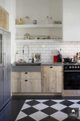 Luxe zwart-wit keuken in de Vondelstraat met glaswand-Bricks / Studio-alle,Industriële keuken stijl,Keuken,Luxe keuken Amsterdam,Open keuken met glaswand,Zwart wit keuken-Luxe keuken Vondelstraat Amsterdam met glaswand-OBLY