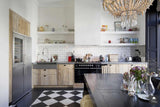 Luxe zwart-wit keuken in de Vondelstraat met glaswand-Bricks / Studio-alle,Industriële keuken stijl,Keuken,Luxe keuken Amsterdam,Open keuken met glaswand,Zwart wit keuken-Luxe keuken Vondelstraat Amsterdam met glaswand-OBLY