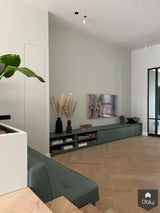 Maatwerk interieur moderne woning-designed by david-alle,Woonkamer-OBLY