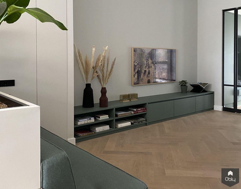 Maatwerk interieur moderne woning-designed by david-alle,Woonkamer-OBLY