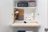 Maatwerk kast van berken multiplex en eiken fineer-Studio Jasper-alle,Entree hal trap-OBLY