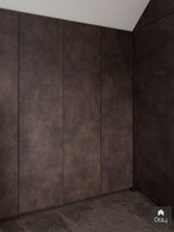 Maatwerk kastenwand met warm leren fronten-Zijlmans Maatwerk-alle,Slaapkamer-OBLY