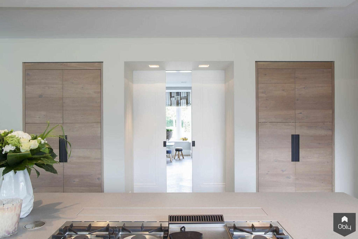 Maatwerk landelijke woning gerookt eikenhout-Wood Creations-alle,Keuken-OBLY