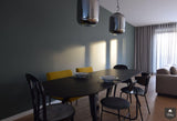 Maatwerk tafel met metalen onderstel-Metalstuff-alle,Eetkamer-OBLY