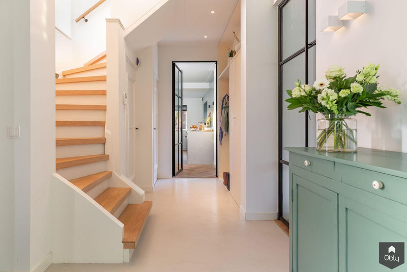 Massief eiken traprenovatie jaren 30 villa-Content Traprenovatie-alle,Entree hal trap-OBLY