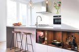 Mat witte keuken met geïntegreerd dressoir-Kitchenstudio-alle,Keuken-Mat witte keuken met geïntegreerd dressoir | OBLY.com-OBLY