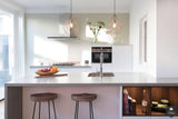 Mat witte keuken met geïntegreerd dressoir-Kitchenstudio-alle, Keuken-Mat witte keuken met geïntegreerd dressoir | OBLY.com-OBLY
