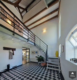Metamorfose woonboerderij-Christel Smeets architect bna-alle,Entree hal trap-OBLY