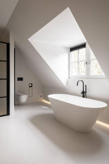 Minimalistische sfeervolle badkamer-Het Badhuys-Badkamer- Minimalistische sfeervolle badkamer -OBLY