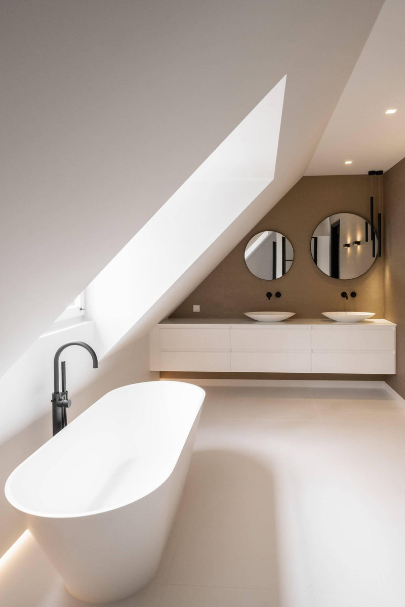 Minimalistische sfeervolle badkamer-Het Badhuys-Badkamer- Minimalistische sfeervolle badkamer -OBLY