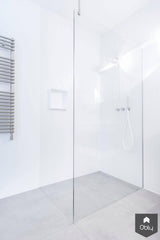 Minimalistische witte badkamer-Fors design badkamers-alle,Badkamer-Minimalistische witte badkamer | OBLY.com-OBLY