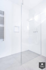 Minimalistische witte badkamer-Fors design badkamers-alle, Badkamer-Minimalistische witte badkamer | OBLY.com-OBLY