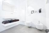 Minimalistische witte badkamer-Fors design badkamers-alle,Badkamer-Minimalistische witte badkamer | OBLY.com-OBLY