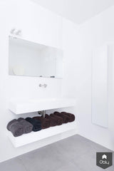 Minimalistische witte badkamer-Fors design badkamers-alle,Badkamer-Minimalistische witte badkamer | OBLY.com-OBLY