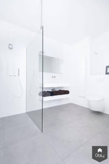 Minimalistische witte badkamer-Fors design badkamers-alle,Badkamer-Minimalistische witte badkamer | OBLY.com-OBLY