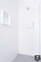 Minimalistische witte badkamer-Fors design badkamers-alle,Badkamer-Minimalistische witte badkamer | OBLY.com-OBLY