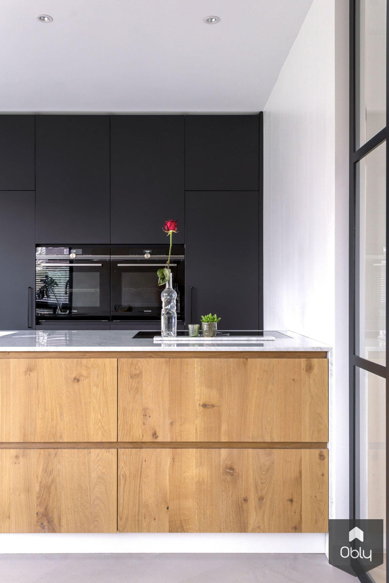 Modern interieur met marmer en eiken-Robert Tediek Keukens & Interieur-alle,Keuken-OBLY