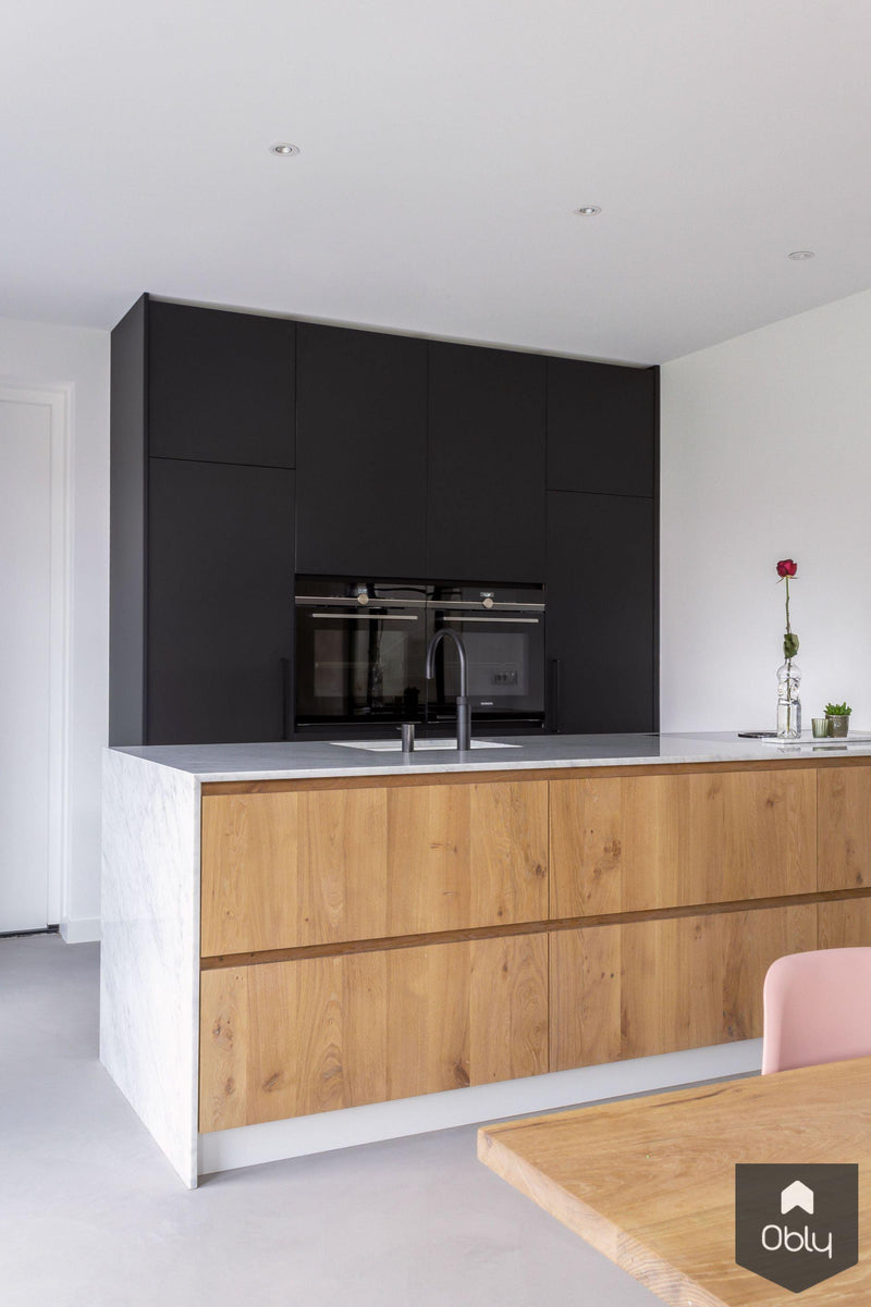 Modern interieur met marmer en eiken-Robert Tediek Keukens & Interieur-alle,Keuken-OBLY