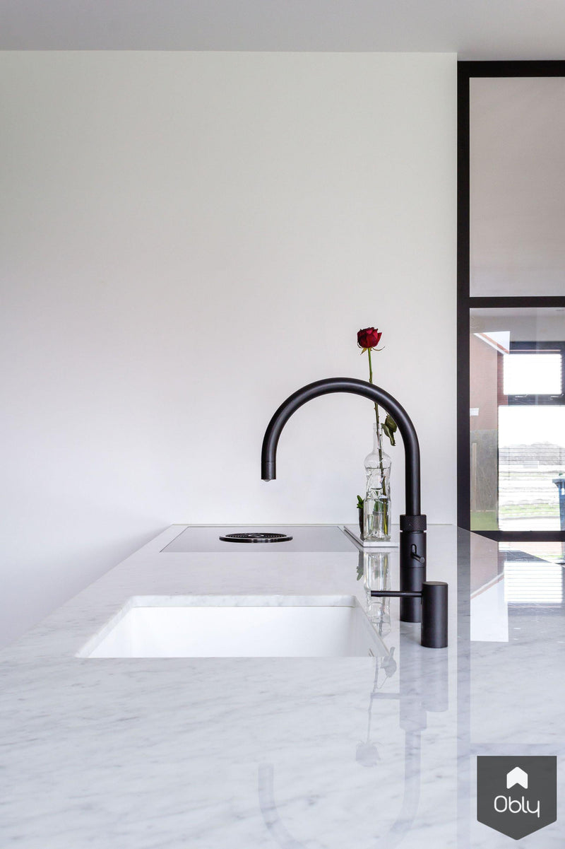Modern interieur met marmer en eiken-Robert Tediek Keukens & Interieur-alle,Keuken-OBLY