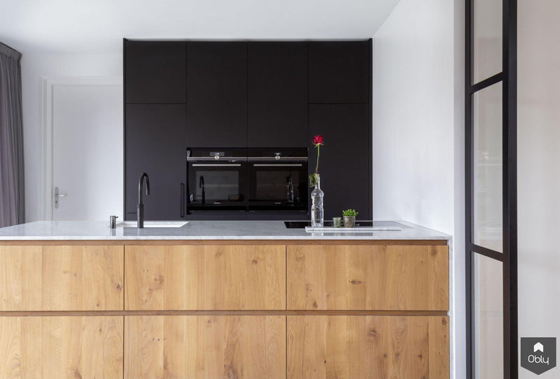 Modern interieur met marmer en eiken-Robert Tediek Keukens & Interieur-alle,Keuken-OBLY