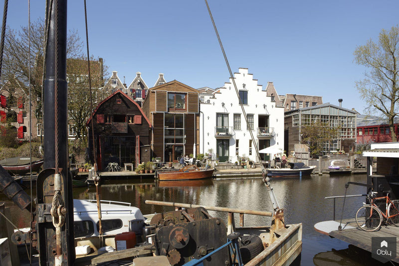 Modern pakhuis Amsterdam-HOYT Architecten & Bouwmanagers-alle,Woonkamer-OBLY