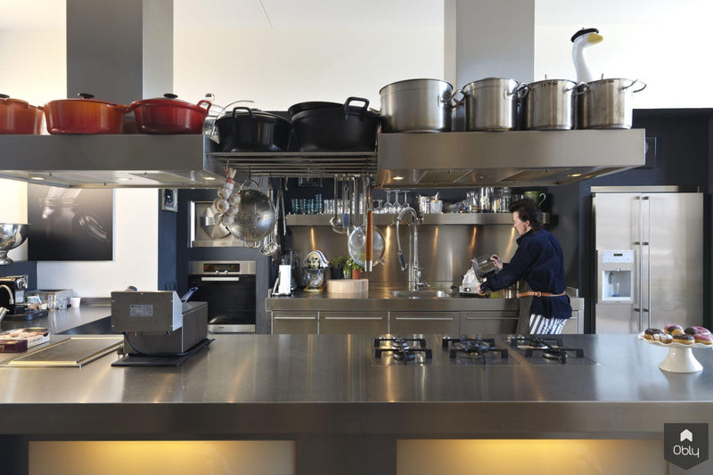 Modern pakhuis Amsterdam-HOYT Architecten & Bouwmanagers-alle,Woonkamer-OBLY