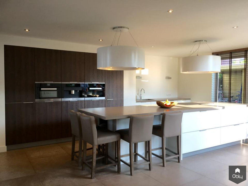 Moderne LEICHT keuken met Wave afzuiglamp-Wildhagen Design Keukens-alle, Keuken-OBLY