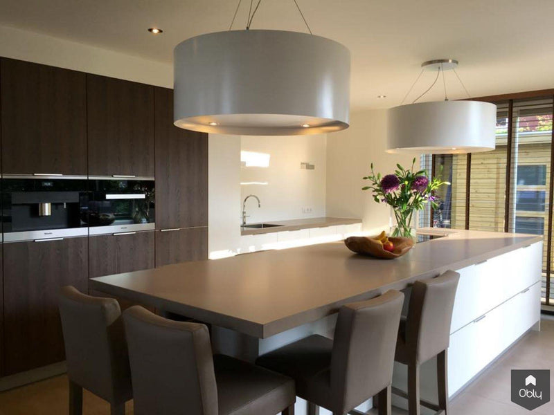 Moderne LEICHT keuken met Wave afzuiglamp-Wildhagen Design Keukens-alle, Keuken-OBLY