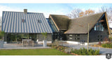 Moderne boerderijwoning met rieten dak en natuurlijke materialen-Architectenbureau Drijvers Oisterwijk B.V.-alle,Exterieur vrijstaand,landelijke architectuur,moderne boerderij,natuurlijke materialen,rieten dak,vrijstaande woning-Moderne boerderijwoning met rieten dak | Drijvers-OBLY