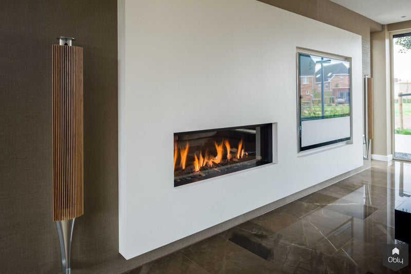 Moderne haard met geïntegreerd tv meubel-Match vuur & Interieur-alle,Woonkamer-OBLY