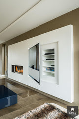 Moderne haard met geïntegreerd tv meubel-Match vuur & Interieur-alle,Woonkamer-OBLY