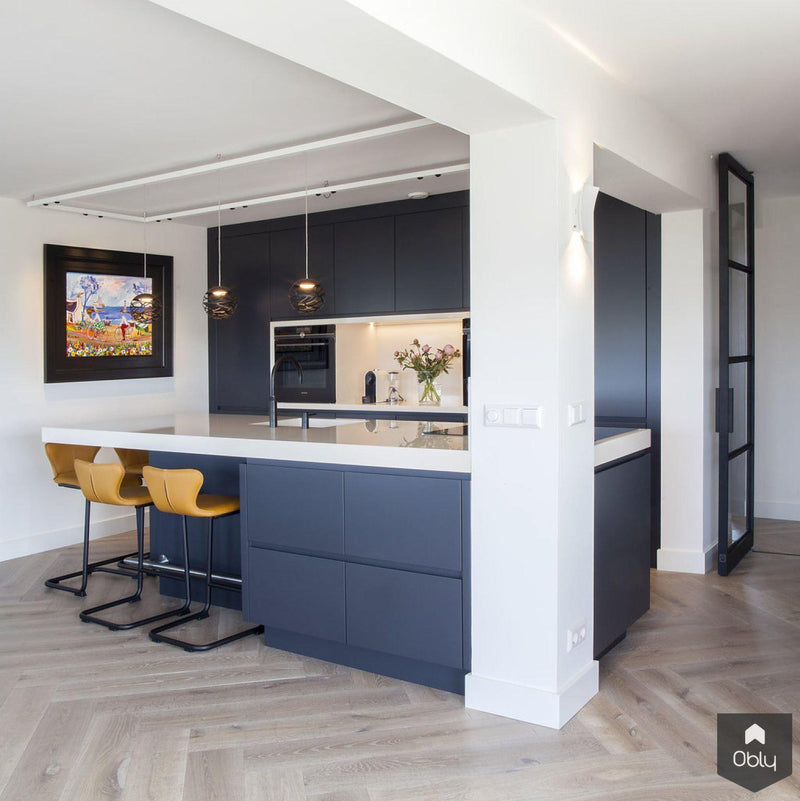 Moderne keuken in antraciet-Wood Creations-alle,Keuken-OBLY